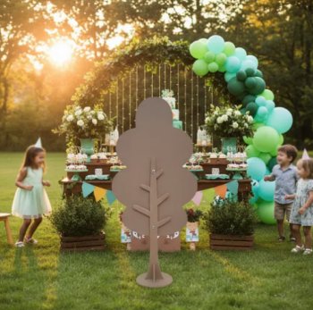 Painel  Arvore 90 Cm Mdf Pegue E Monte